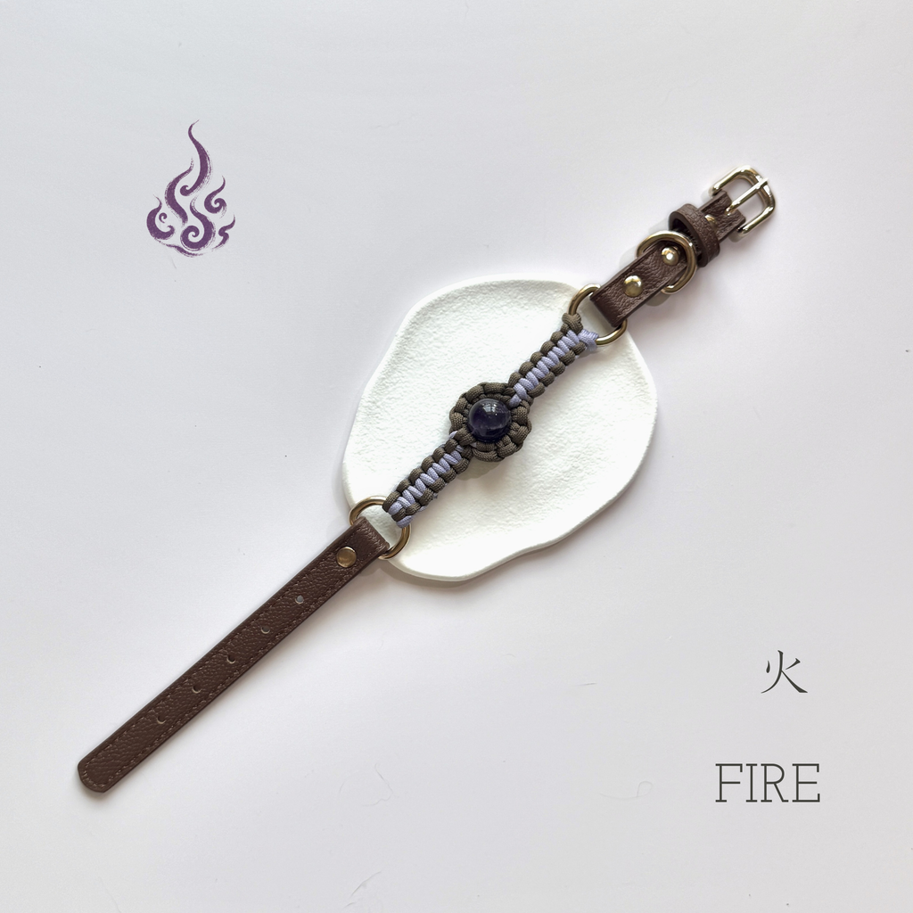 KANSHO Fire Element Handmade Amethyst Collar