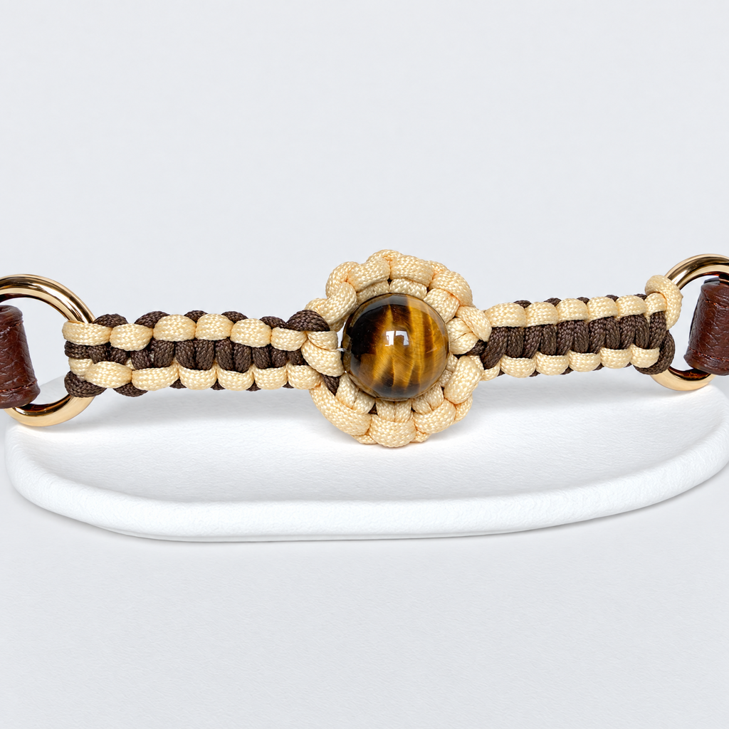KANSHO Earth Element Handmade Tiger's Eye Collar