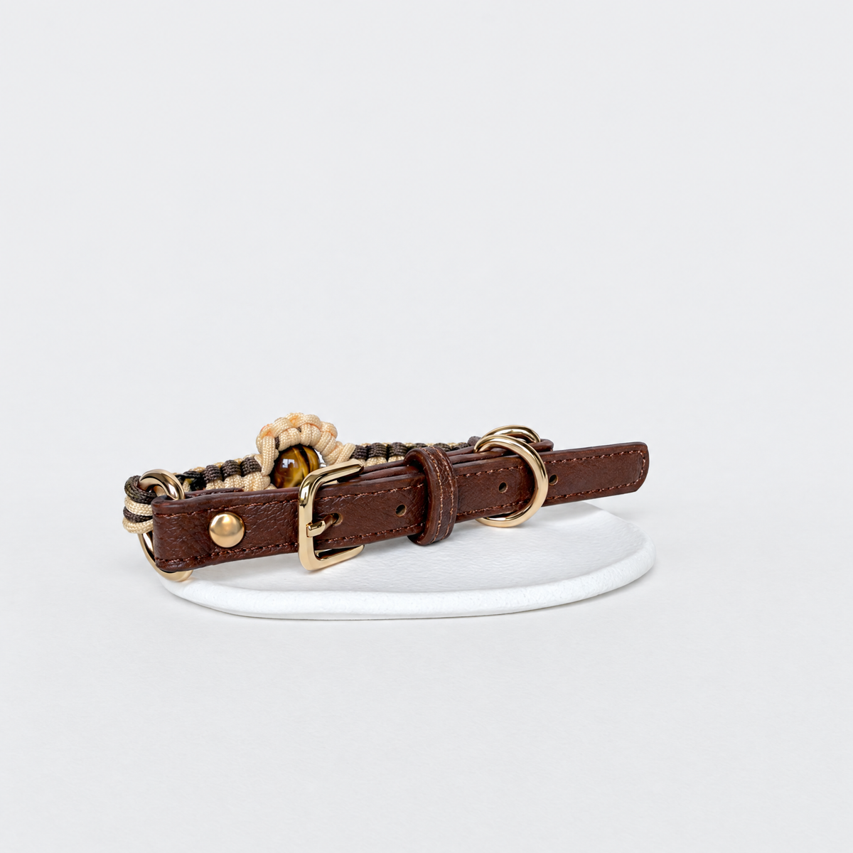 KANSHO Earth Element Handmade Tiger's Eye Collar