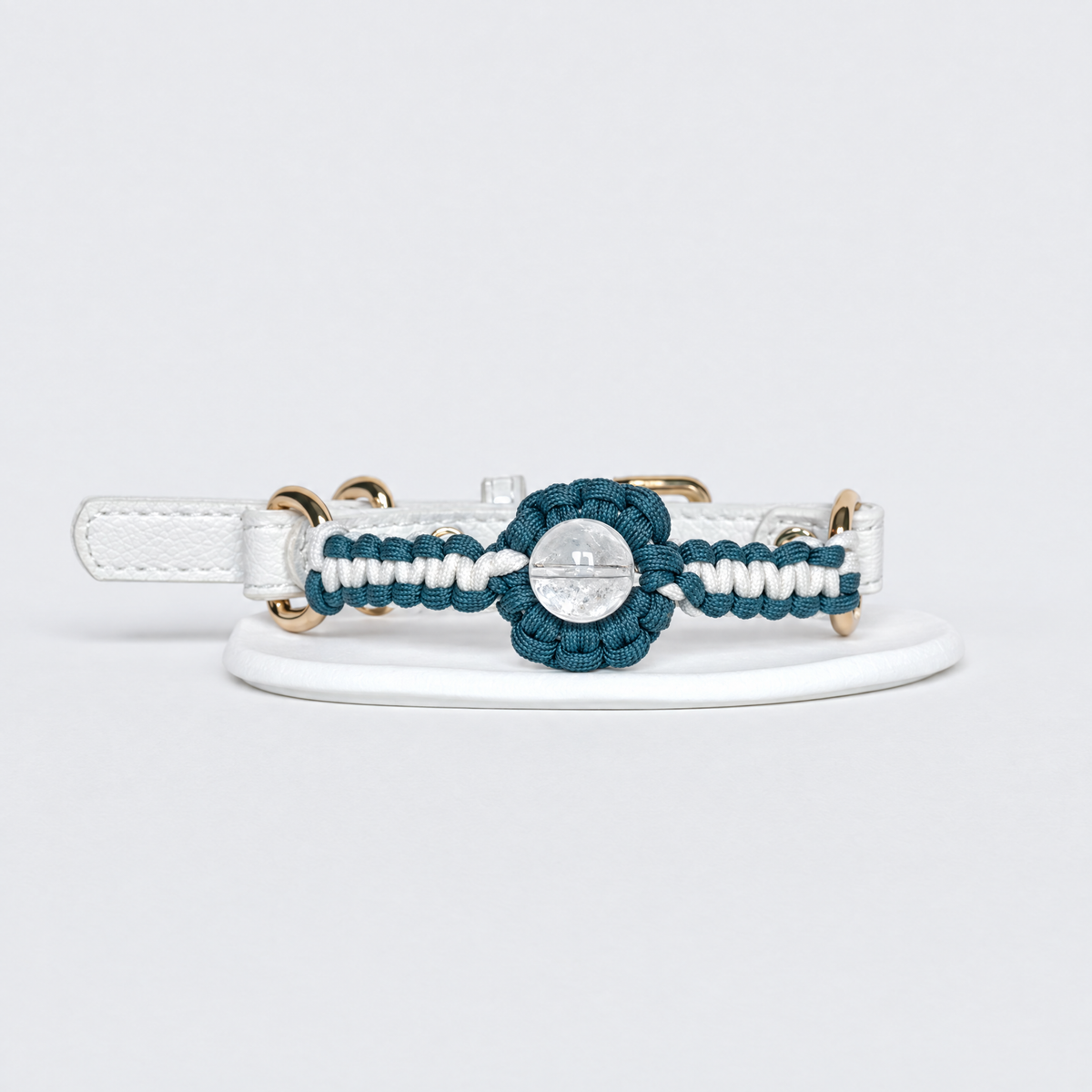 KANSHO Metal Element Handmade Clear Quartz Collar