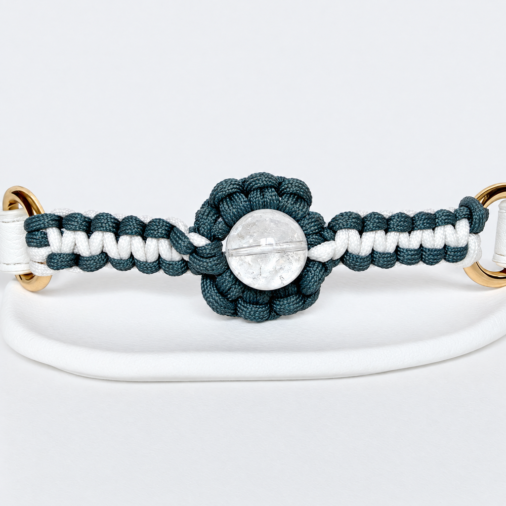 KANSHO Metal Element Handmade Clear Quartz Collar