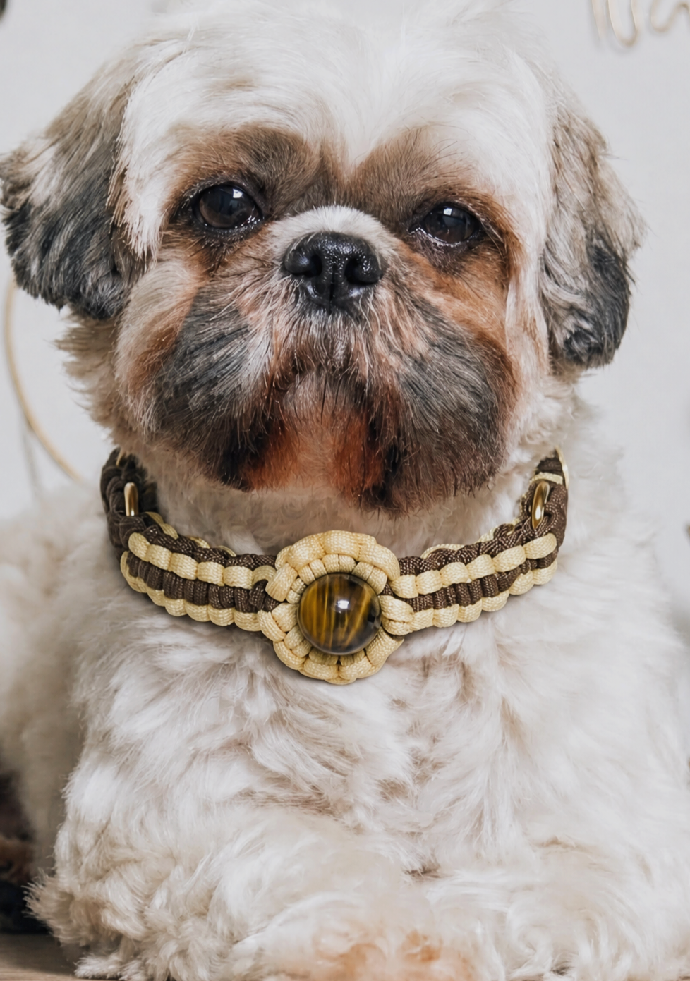 KANSHO Earth Element Handmade Tiger's Eye Collar