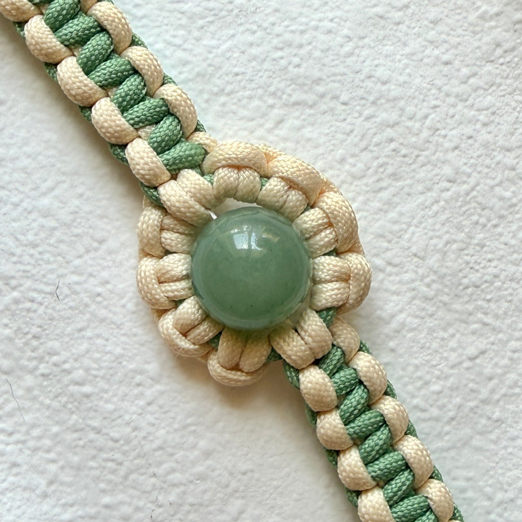 KANSHO Wood Element Handmade Green Aventurine Collar