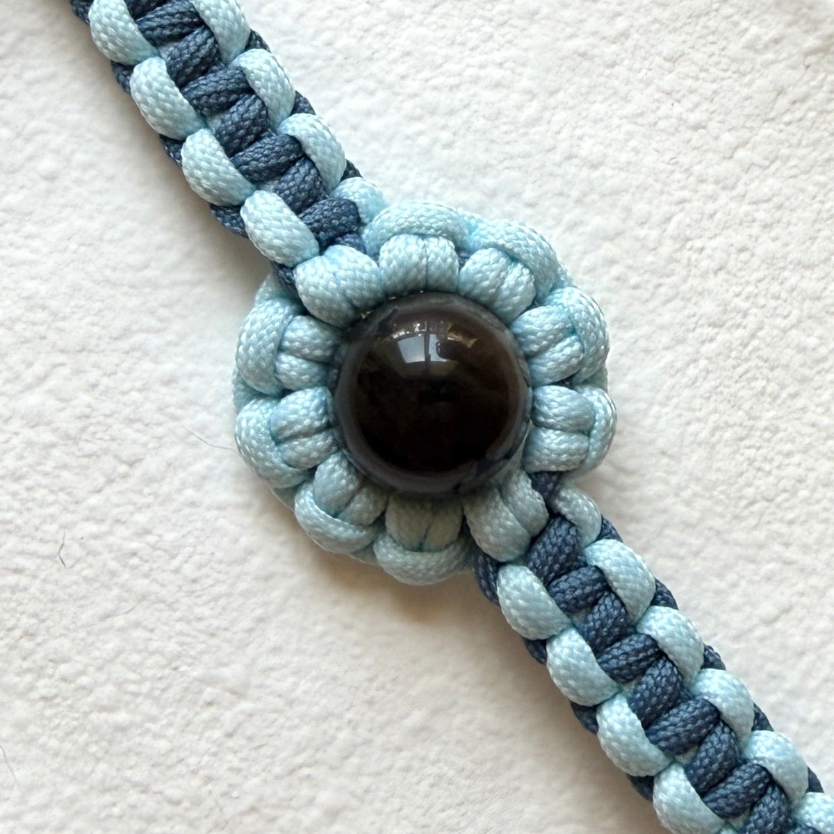 KANSHO Water Element Handmade Silver Obsidian Collar