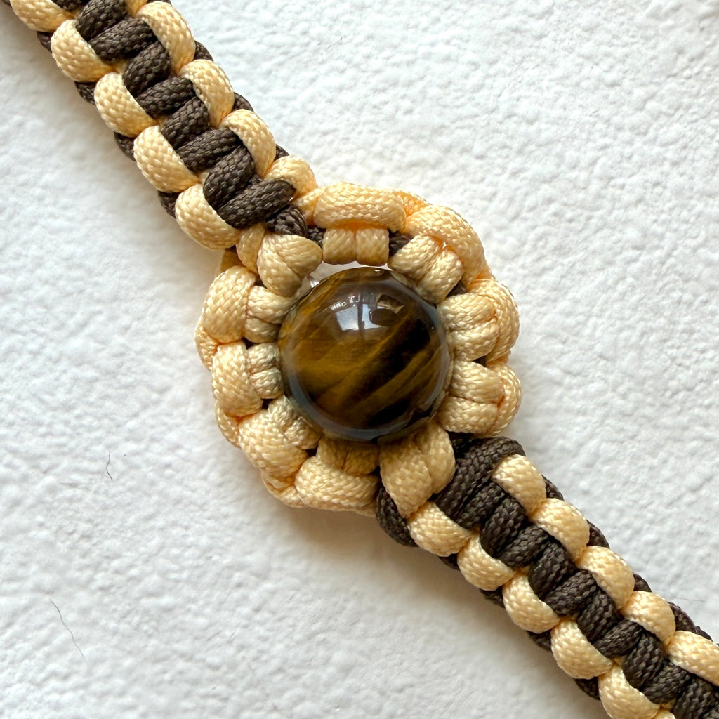 KANSHO Earth Element Handmade Tiger's Eye Collar